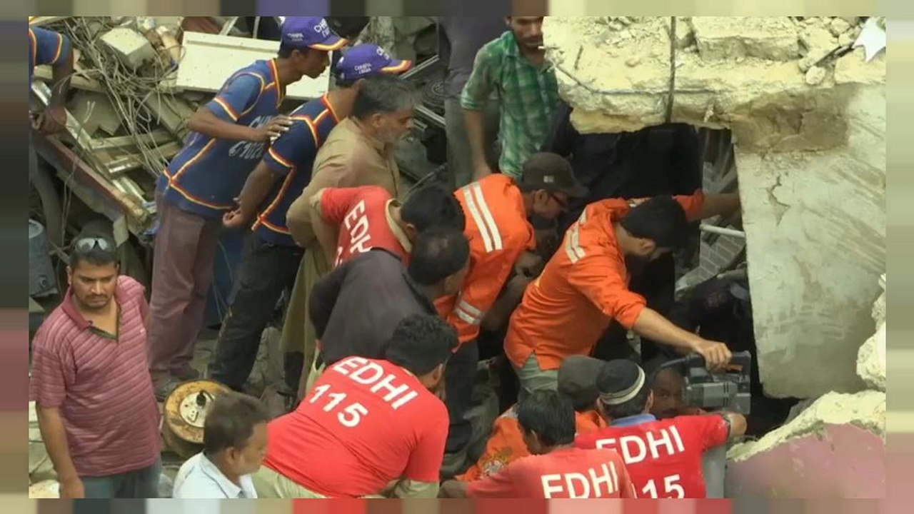 At least two dead in Karachi building collapse