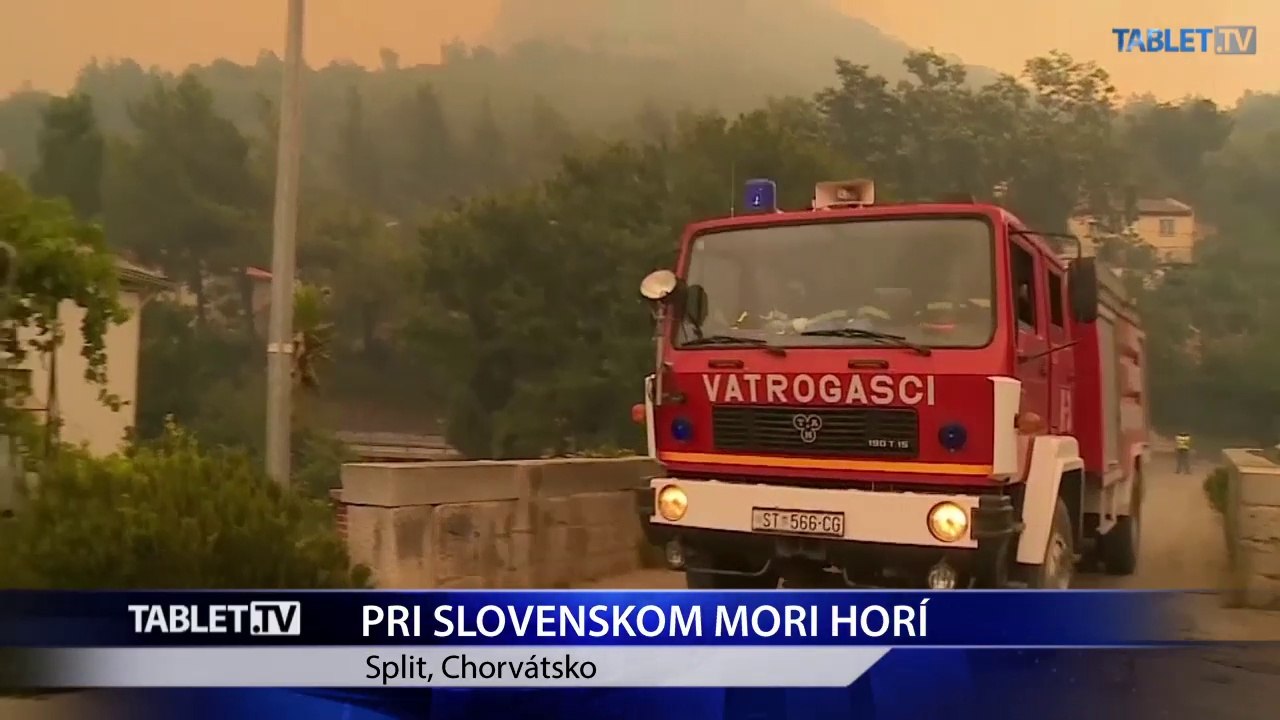 Dalmáciu postihli ničivé požiare, vojenskú základňu polievajú