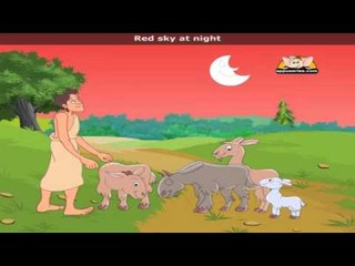 Red sky at night with Lyrics - Nursery Rhyme‬