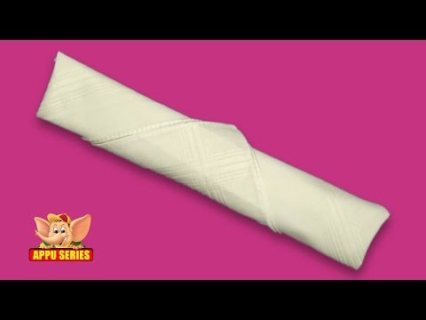 Learn to Fold Silverware in Napkins