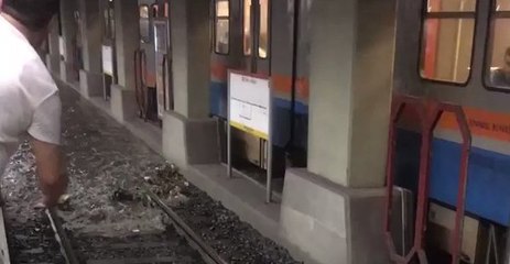 Metro Tracks Covered by Water as Istanbul Hit by Flooding