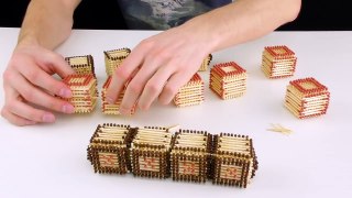 How to Make a Tank from Matches Without Glue ! Will I Burn it