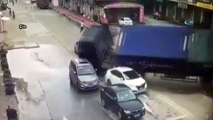 Tır araçları biçti !