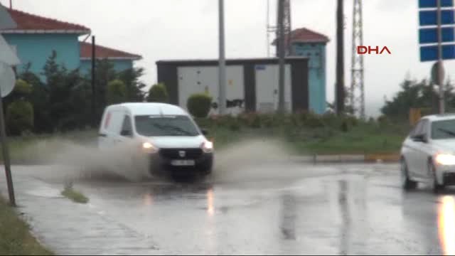 Tekirdağ Trakya'da Sağanak Yağış Etkili Oldu