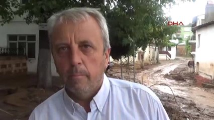 Çanakkale - Sağanak Yağmur Bayramiç'te Hayatı Felç Etti