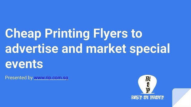 Cheap Printing Flyers to advertise and market special events