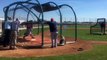 Boston Red Sox 3B Pablo Sandoval takes grounders at spring training workouts Feb. 17, 2017