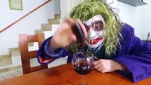 Gelé dans vie réal homme araignée super-héros contre Anna joker compilation anna elsa spiderma