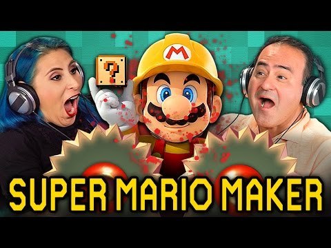ADULTS PLAY SUPER MARIO MAKER (Adults React: Gaming)