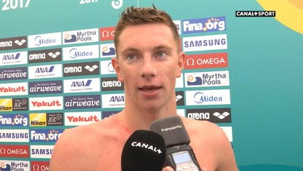 Championnat du monde Budapest 2017 - 10km eau libre - La réaction de David Aubry après sa 6ème place