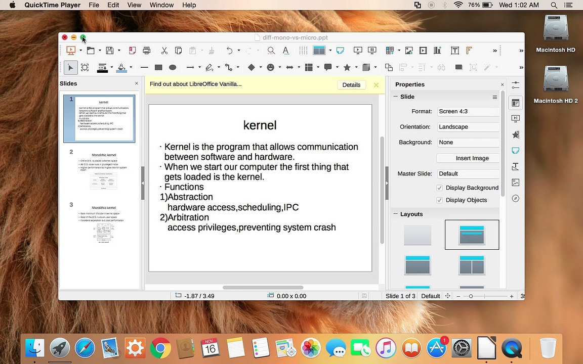 monolithic kernel vs microkernel