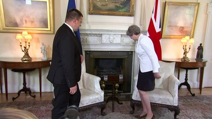 Theresa May talks Defence with the Estonian Prime Minister