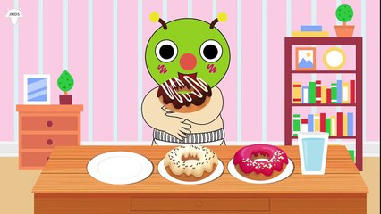 むしむしくん アニメ ❤ 食べる ドーナツ ❤ トイレトレーニング ❤ 赤ちゃん笑う、喜ぶ、泣きやむ ❤ 子供向けアニメ