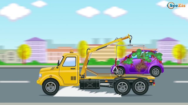Мультики Машинки Грузовик Авария на дороге Видео для детей
