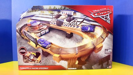 Coches relámpago juego carrera carreras pista de carreras juguetes pista Disney 3 thomasville doc hudson mcq