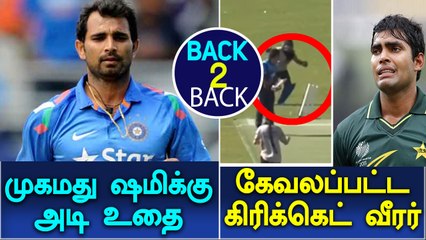 Umar akmal bowled by a female cricketer-Oneindia Tamil