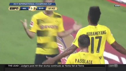 Pierre-Emerick Aubameyang Scores Fantastic Team Goal vs AC Milan (1-3)