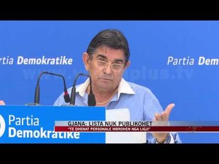 Gjana: Lista nuk publikohet - News, Lajme - Vizion Plus