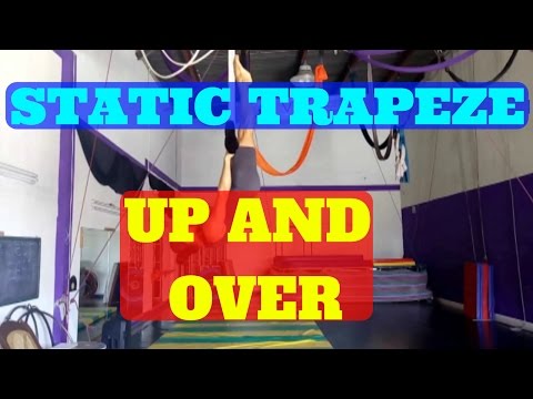 circus tutorial, static trapeze, up and over or abdomen lift to support