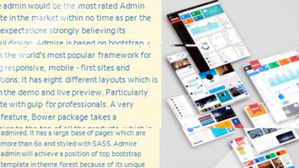 Bootstrap Laravel Admin Template- Admire