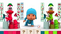 Learn Colors with Talking Pocoyo VS Talking Pato Reion Funny Videos