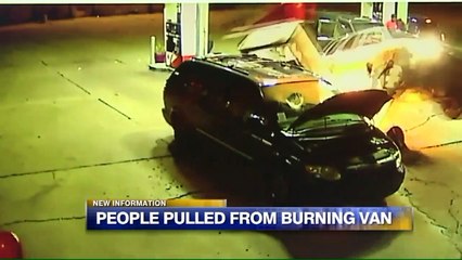Video Shows Good Samaritan Rescuing 5 People After Fiery Crash at Gas Station