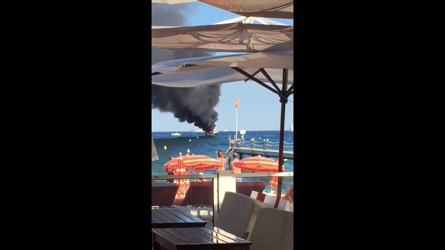 Panique à Saint-Tropez: Un yacht prend feu avec des Belges à bord
