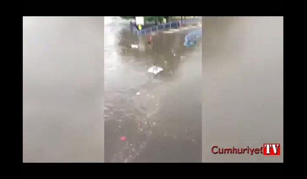 Ölümle burun buruna! Korku dolu anlar kamerada