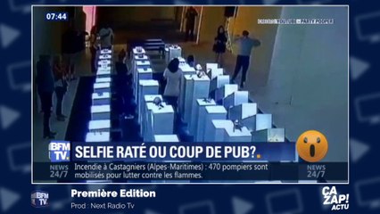 Elle tente un selfie dans une galerie d'art et fait 174 000 euros de dégâts !