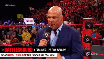 Kurt Angle reveals Jason Jordan is his long-lost- Raw, July 17, 2017