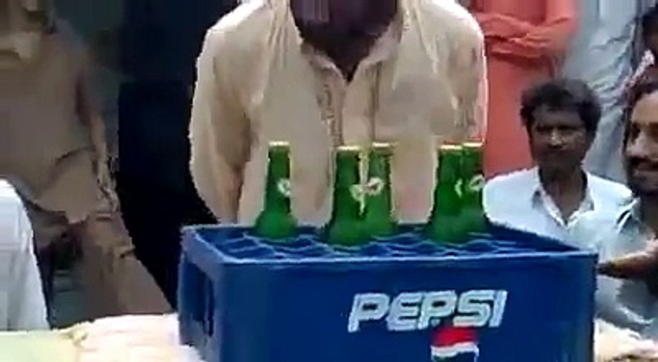 Drink 5 Dew bottles in 1 min