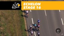 Bordure dans le peloton / Echelon in the peloton - Étape 16 / Stage 16 - Tour de France 2017