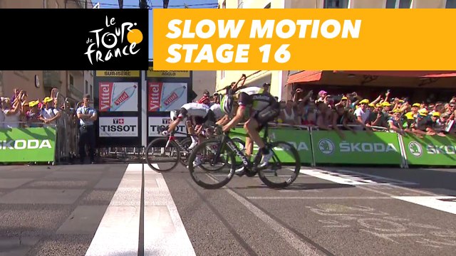 L'arrivée au ralenti / Finish in slow motion - Étape 16 / Stage 16 - Tour de France 2017