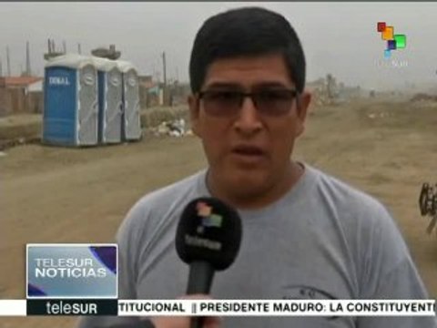 Perú: afectados por el Niño Costero siguen viviendo en carpas