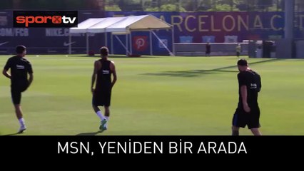 Messi-Suarez-Neymaz yine bir arada sahada!