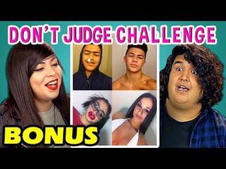 ADULTS REACT TO DON'T JUDGE CHALLENGE (BONUS #2)