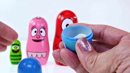 Yo Gabba Gabba STOP MOTION Play doh video --- Nesting Doll Toys Animation