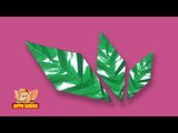Arts and Crafts - Origami - Origami - Let's make a Leaf with Veins
