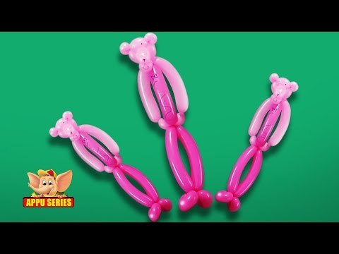 Balloon Sculpting - Let's sculpt a Pink Panther Part - 2