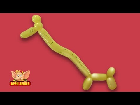 Balloon Sculpting - Easy way to sculpt a Giraffe