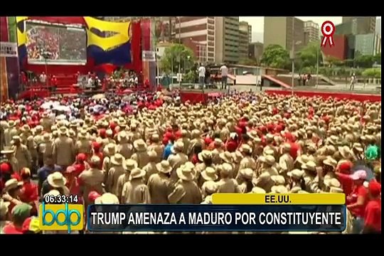 EEUU: Donald Trump amenaza con sanciones a Venezuela si forma la constituyente
