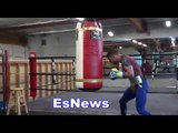 Vasyl Loamchenko Landing Monster Shots On Heavybag Seconds After Sparring 50 Min EsNews Boxing