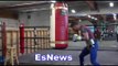 Vasyl Loamchenko Landing Monster Shots On Heavybag Seconds After Sparring 50 Min EsNews Boxing