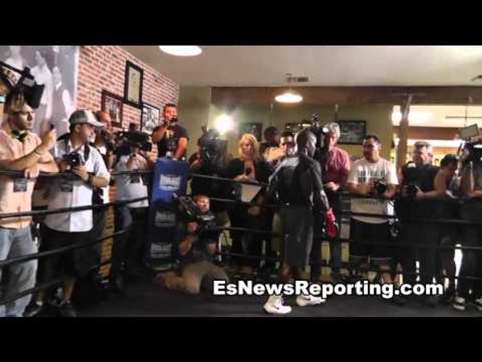 Pacquiao vs Bradley Workout
