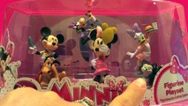 Disney Minnie Mouse Figurine Set with Pluto, Figaro, Mickey Mouse, Daisy Duck, Clarabelle
