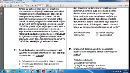 21 Aralık C Sınıfı Sınav Çözümü