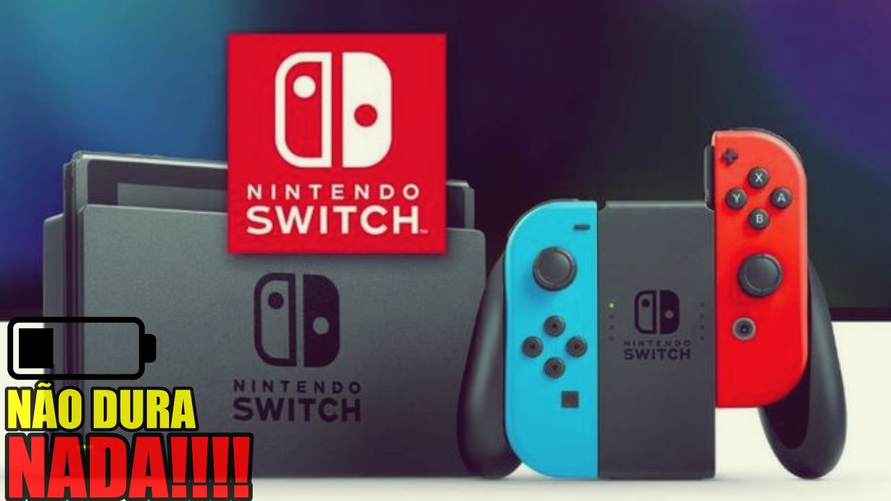 BATERIA DO NINTENDO SWITCH APRESENTA PROBLEMAS