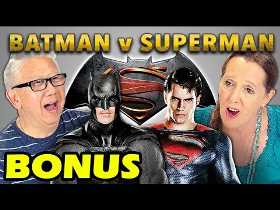 ELDERS REACT TO BATMAN v SUPERMAN TRAILER (Bonus # 62)