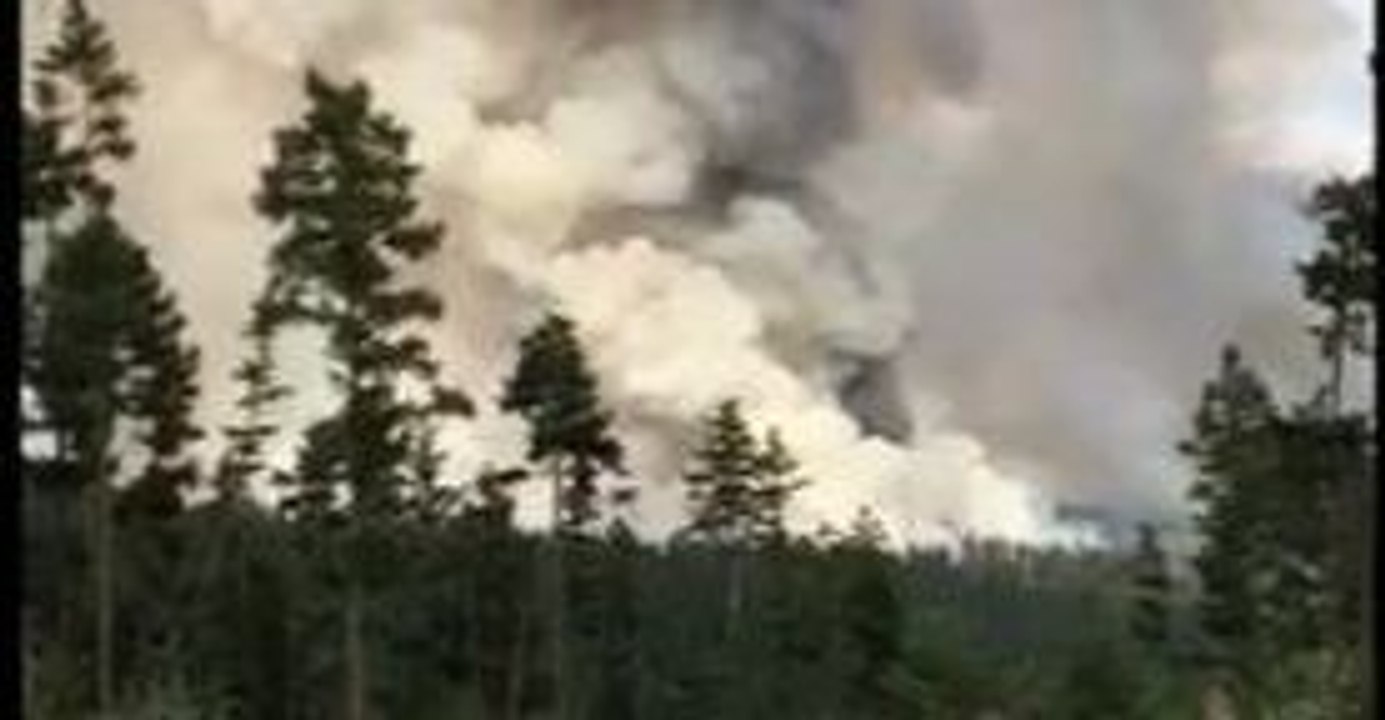 Firefighters Battle Fire Near Williams Lake