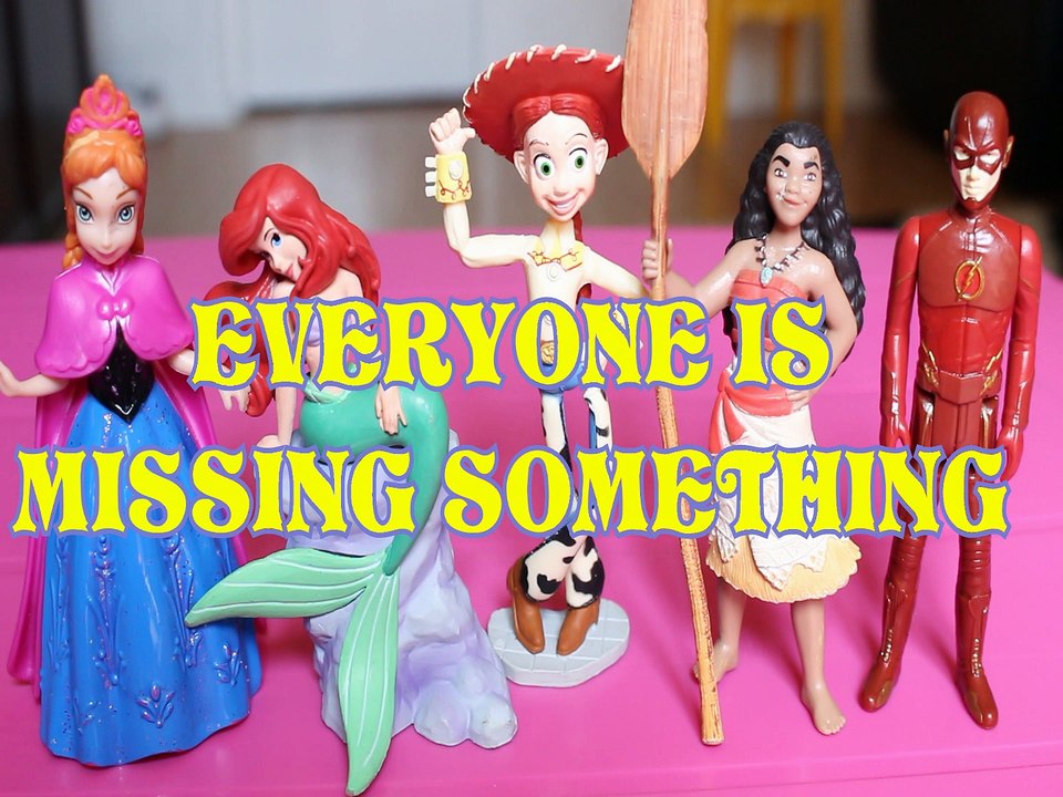 EVERYONE IS MISSING SOMETHING princess ANNA ARIEL JESSIE MOANA THE FLASH Toys BABY Videos DISNEY PIXAR, FROZEN, LITTLE M